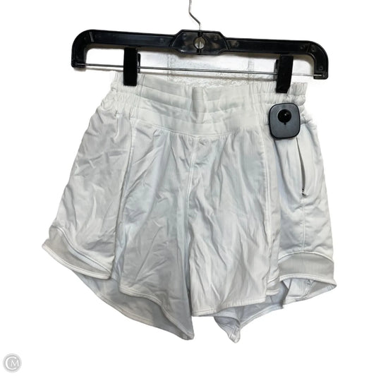 Athletic Shorts By Lululemon In White, Size: S