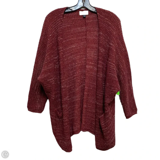 Sweater Cardigan By Universal Thread In Red, Size: Xs