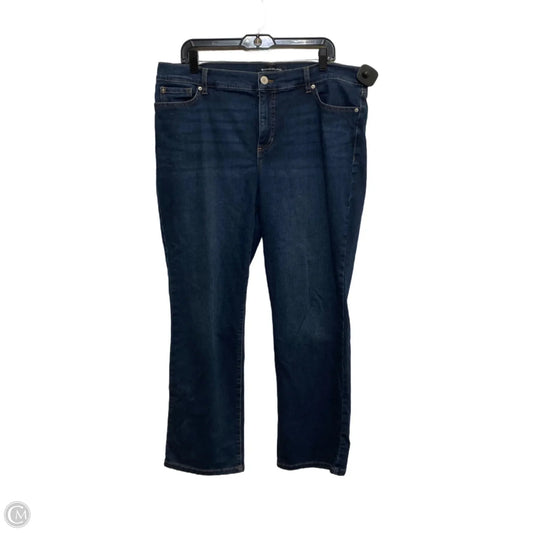 Jeans Straight By Bandolino In Blue, Size: 16