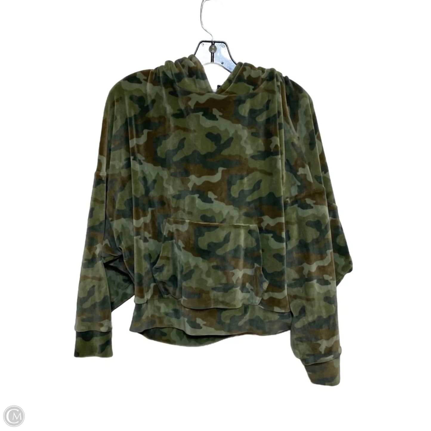 Top Long Sleeve By American Eagle In Camouflage Print, Size: M