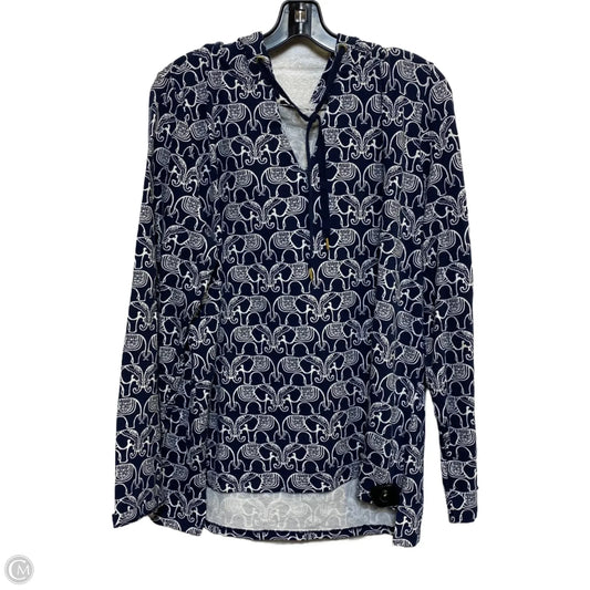 Top Long Sleeve By Crown And Ivy In Navy, Size: Xl