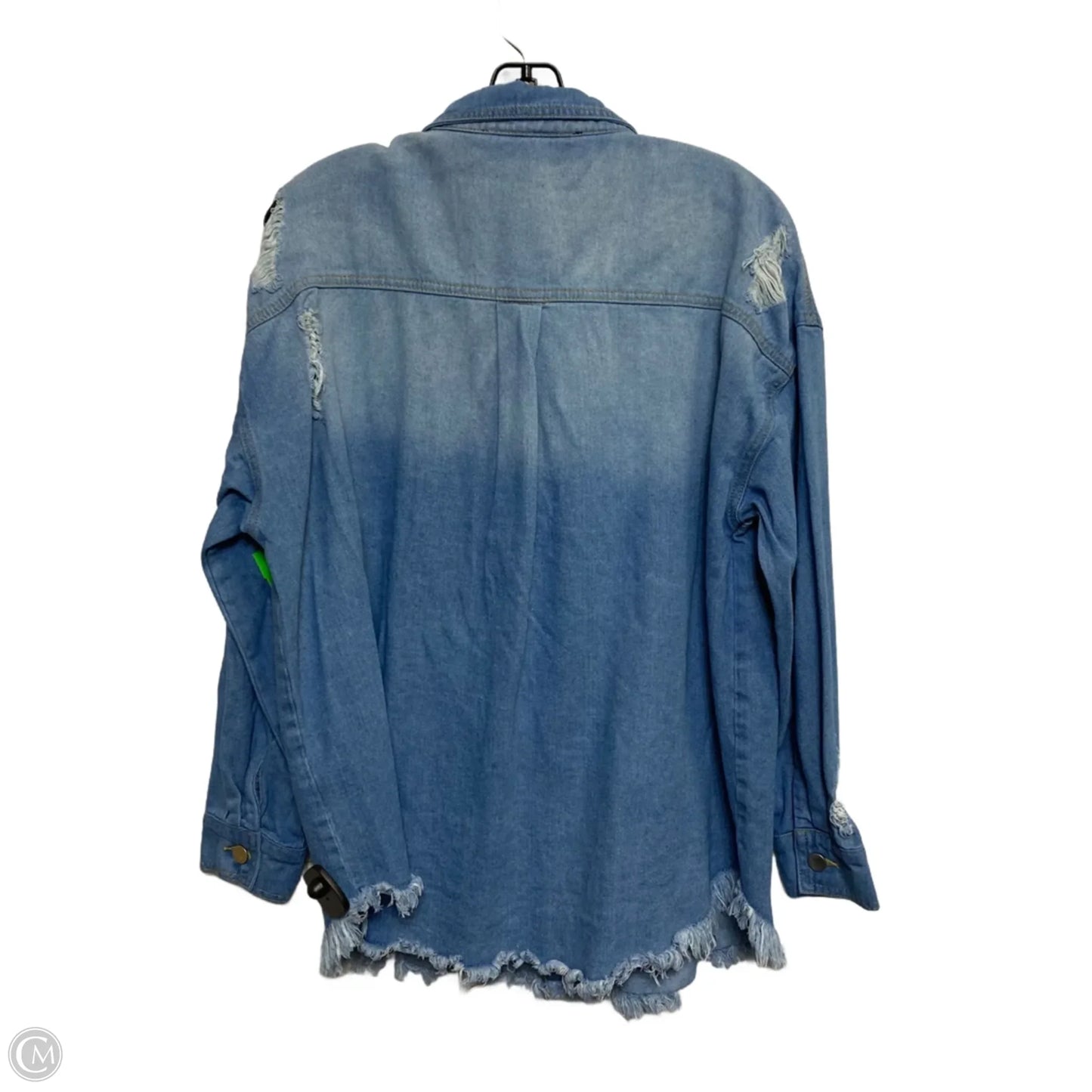 Top Long Sleeve By White Birch In Blue, Size: S