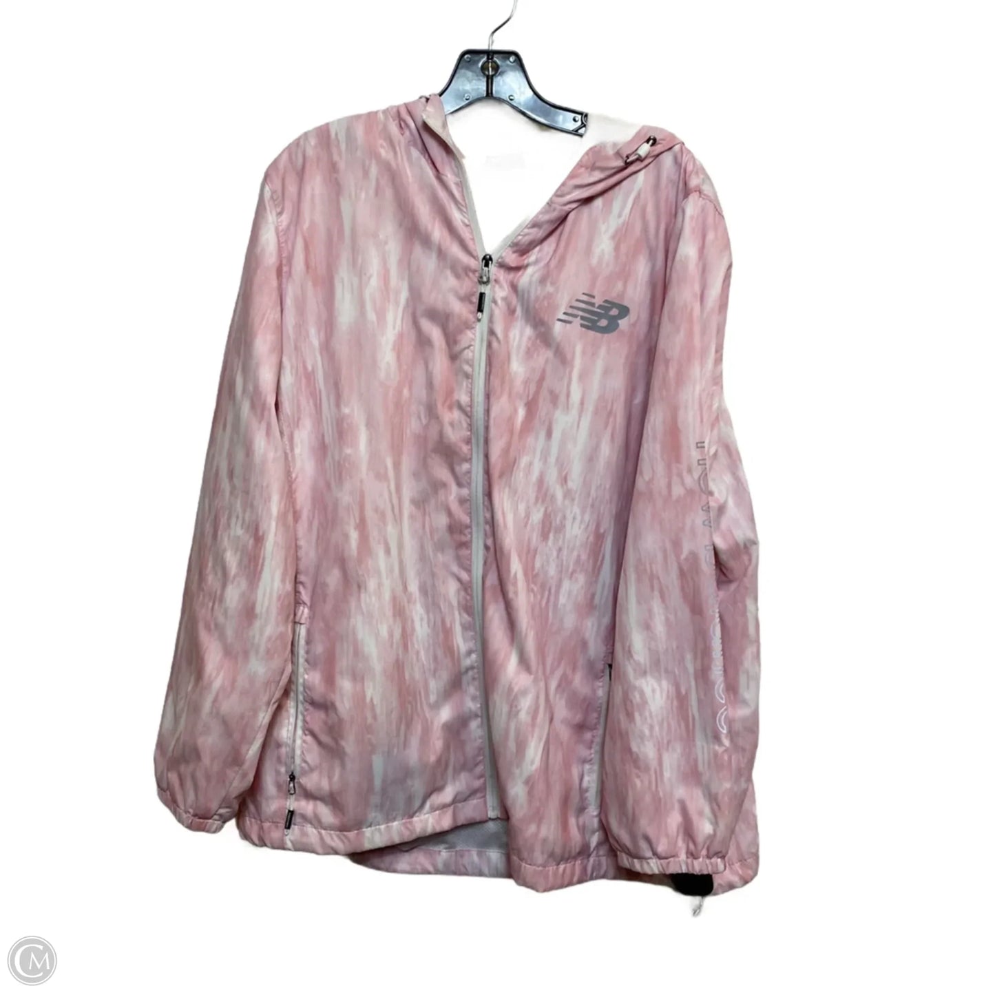 Athletic Jacket By New Balance In Pink, Size: 1x