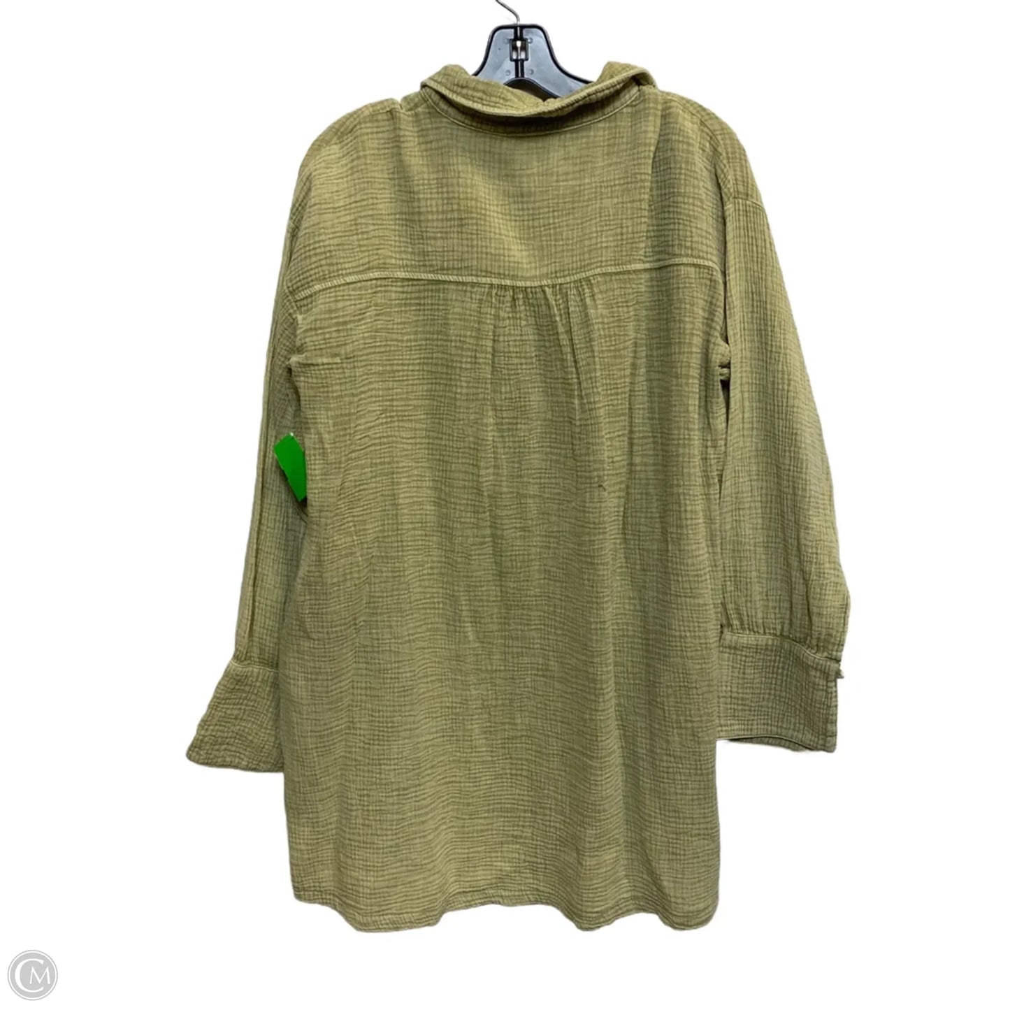 Top Long Sleeve By Easel In Green, Size: S