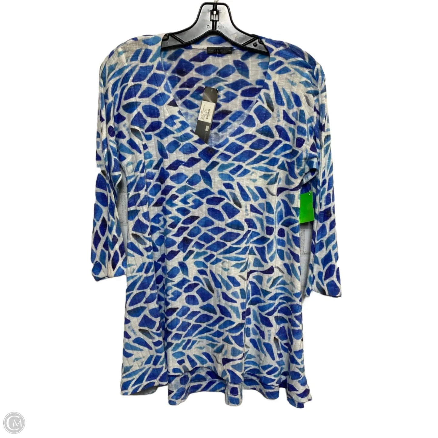 Top Long Sleeve By Nally And Millie In Blue, Size: S