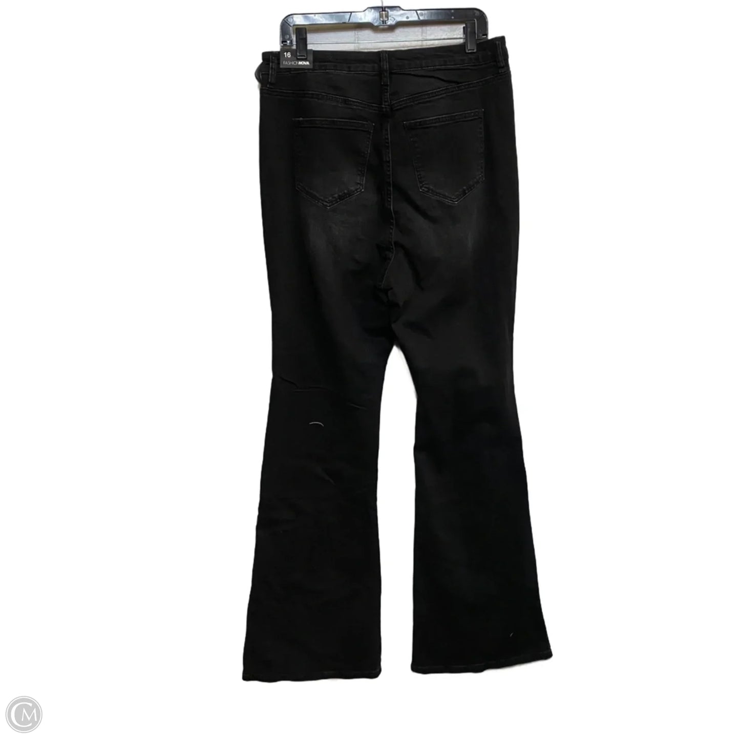 Jeans Flared By Fashion Nova In Black, Size: 16