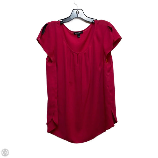 Top Sleeveless By Roz And Ali In Pink, Size: L