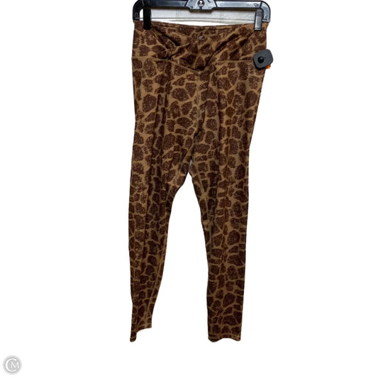 Athletic Leggings By Kyodan In Brown, Size: L