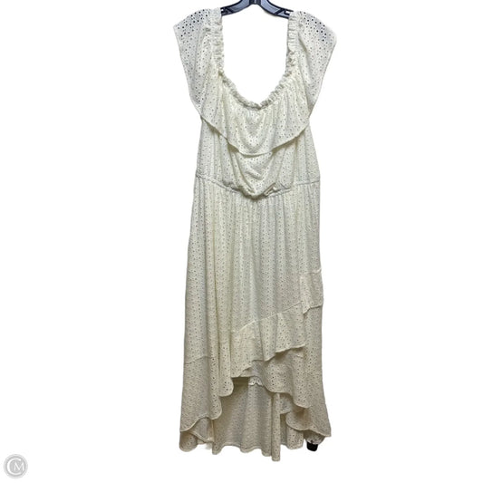 Dress Casual Midi By Lane Bryant In Cream, Size: 4x