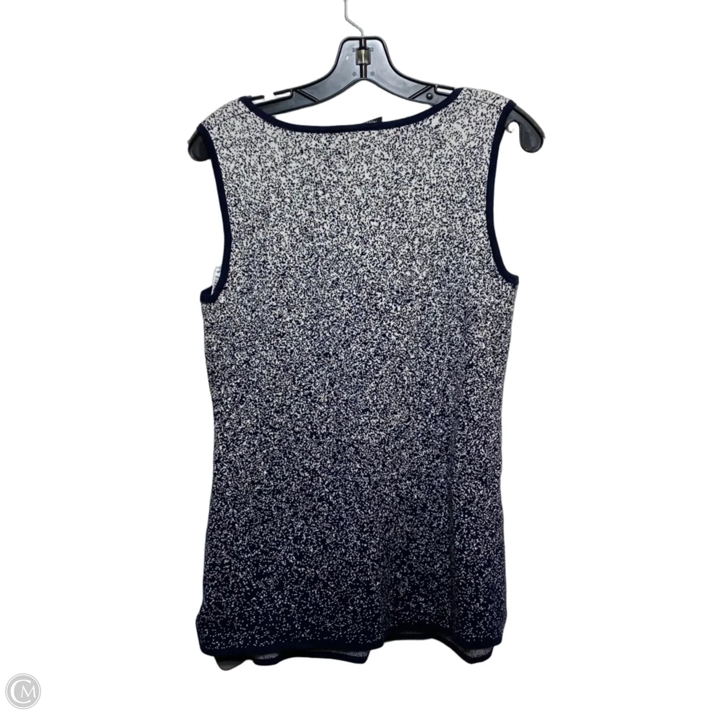 Top Sleeveless By Nina Leonard In Blue, Size: M