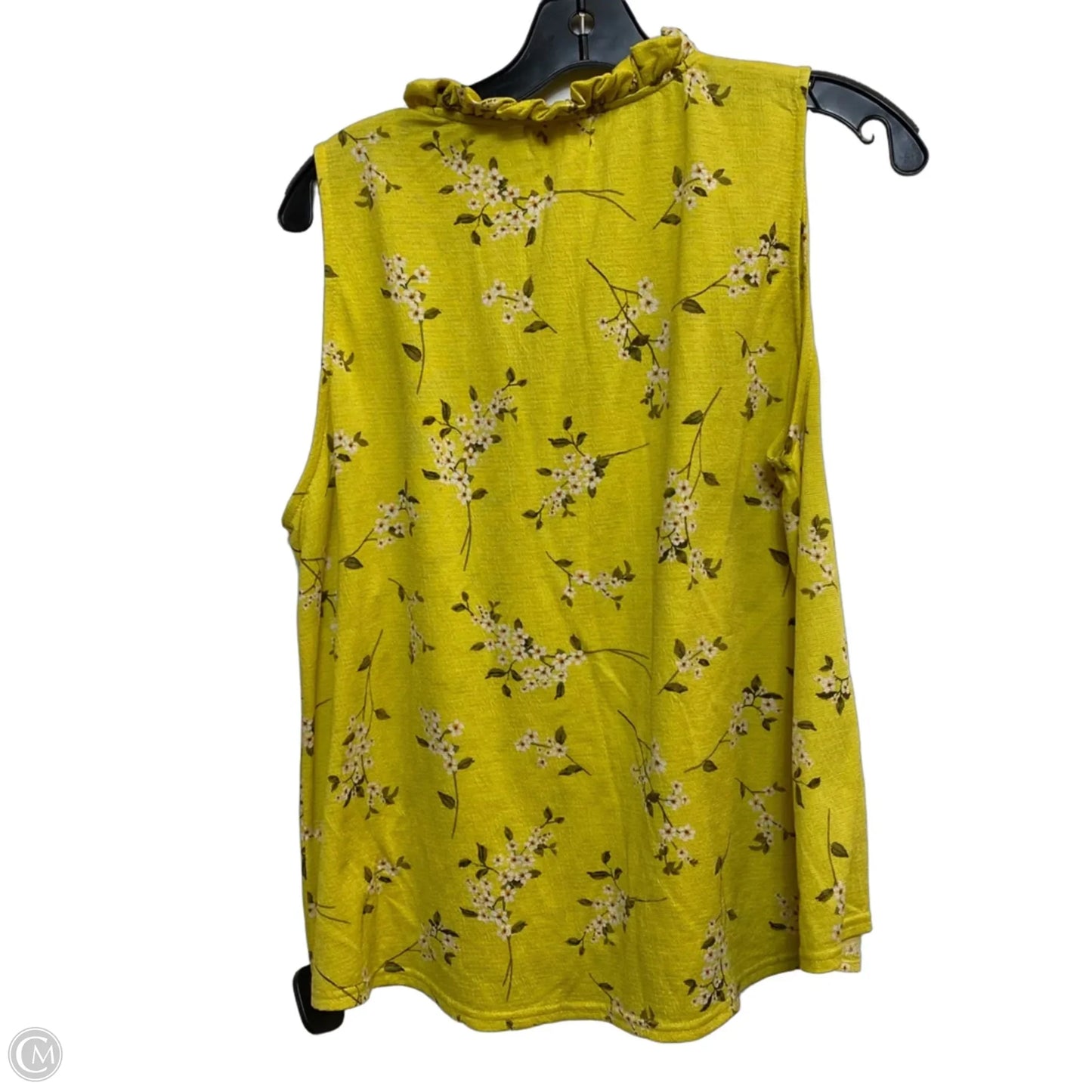 Top Sleeveless By Melloday In Yellow, Size: L