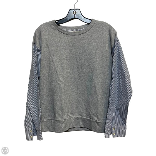 Top Long Sleeve Designer By Vineyard Vines In Grey, Size: M