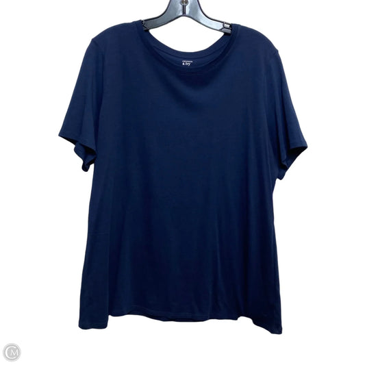 Top Short Sleeve By Crown And Ivy In Blue, Size: Xl