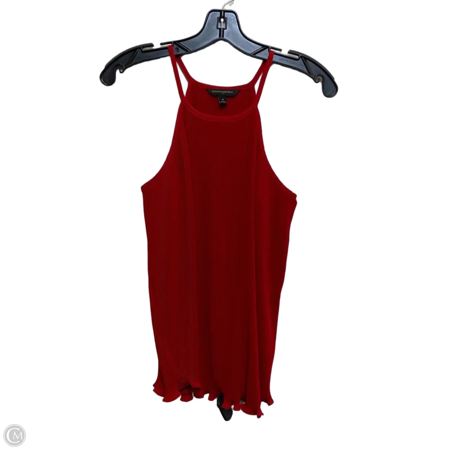 Top Sleeveless By Banana Republic In Red, Size: M