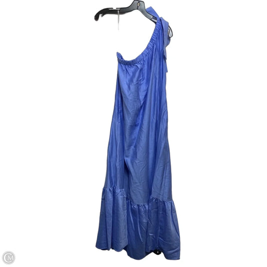 Dress Casual Midi By A New Day In Blue, Size: L