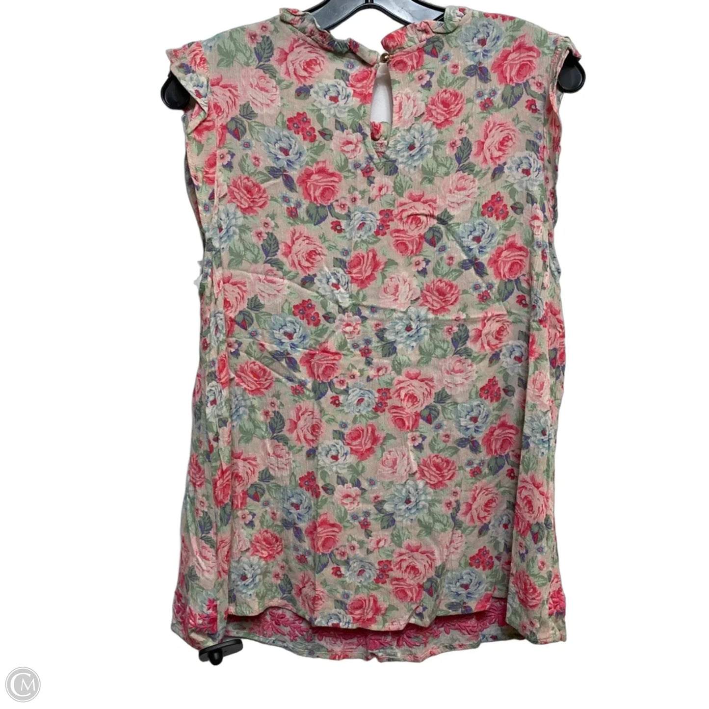 Top Sleeveless By Emily Wonder In Pink, Size: L