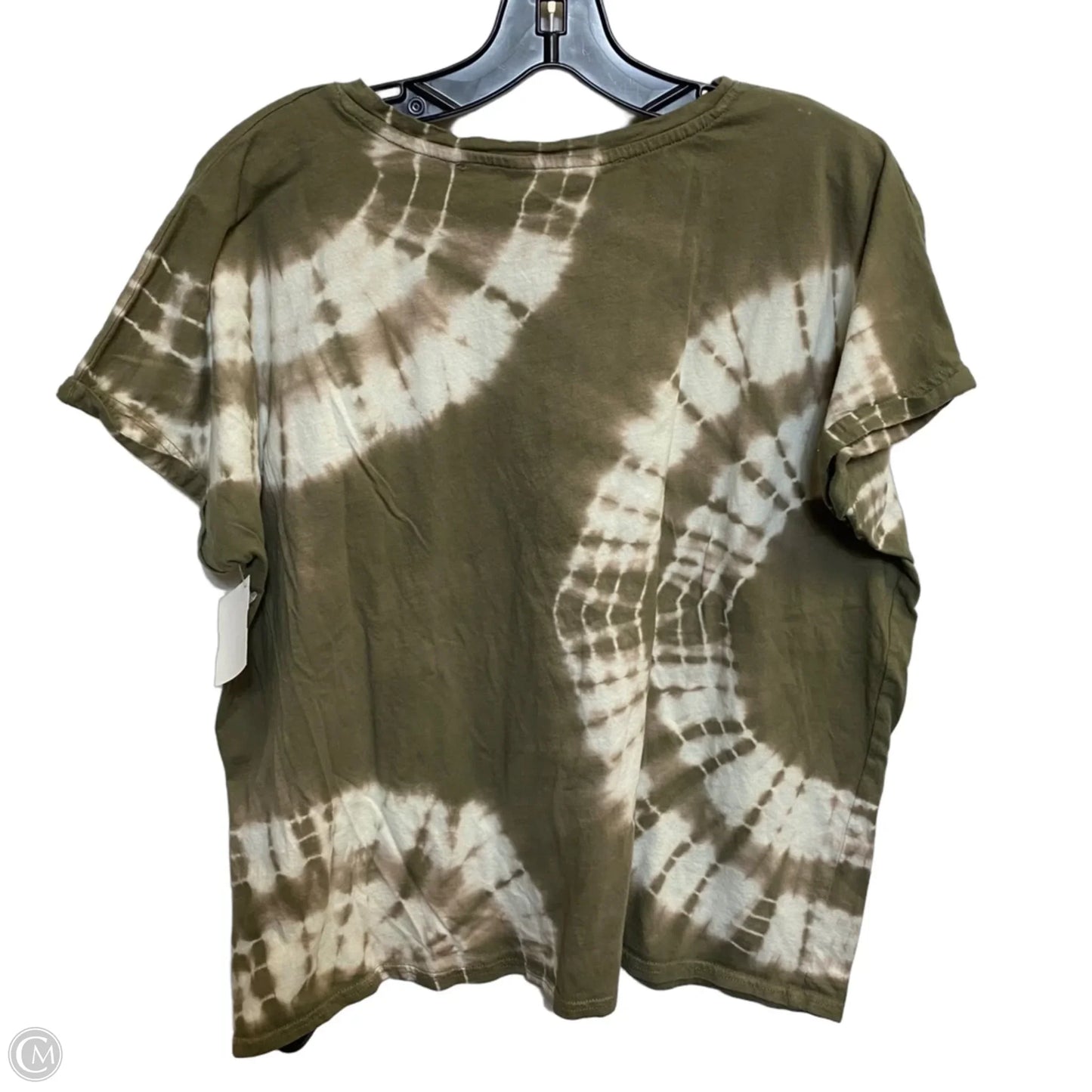 Top Short Sleeve By Time And Tru In Green, Size: L