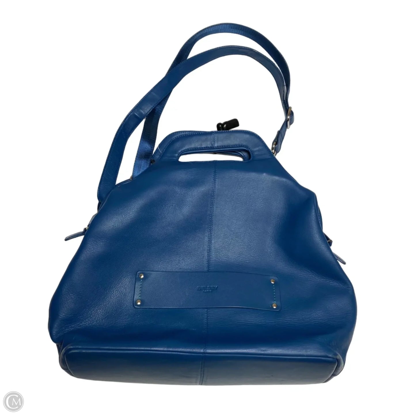 Handbag Leather By Delsey Paris, Size: Large