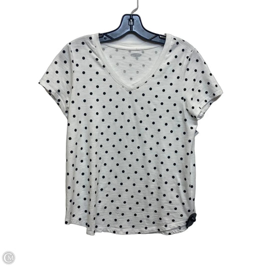 Top Short Sleeve By Olga In White, Size: S