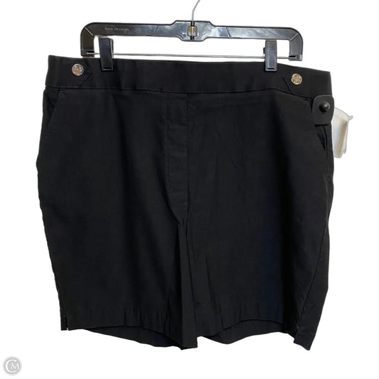Shorts By Rafaella In Black, Size: 18