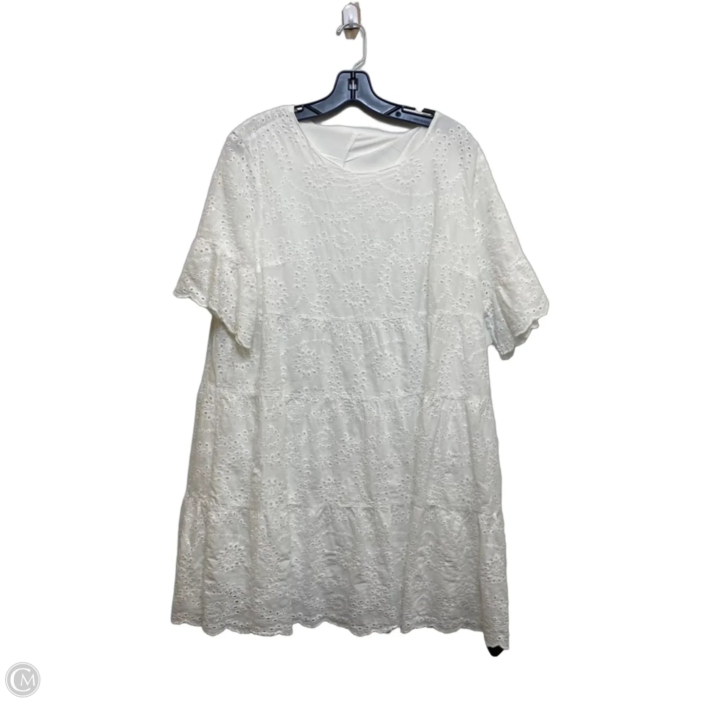 Dress Casual Short By Shein In White, Size: 1x
