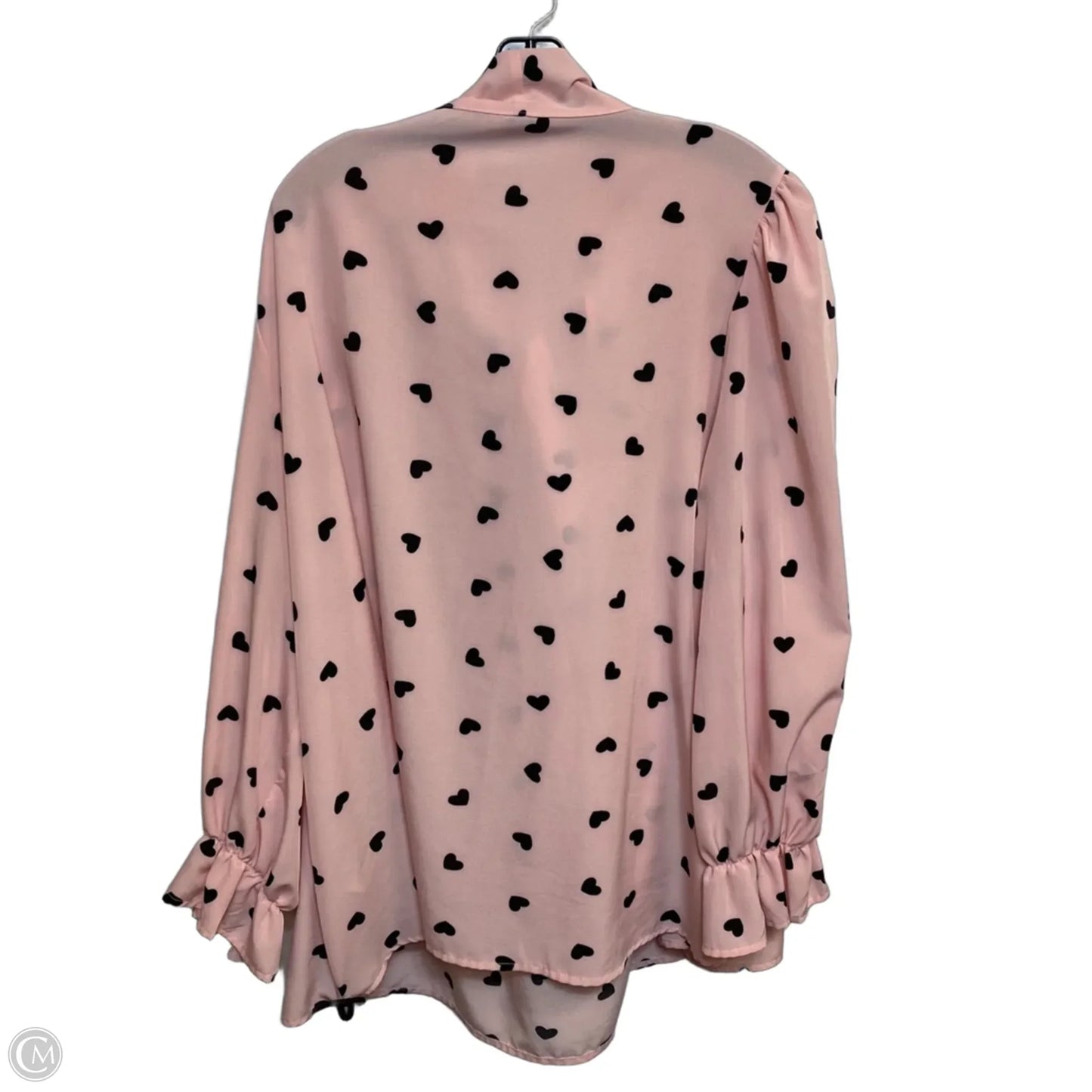 Top Long Sleeve By Shein In Pink, Size: 8