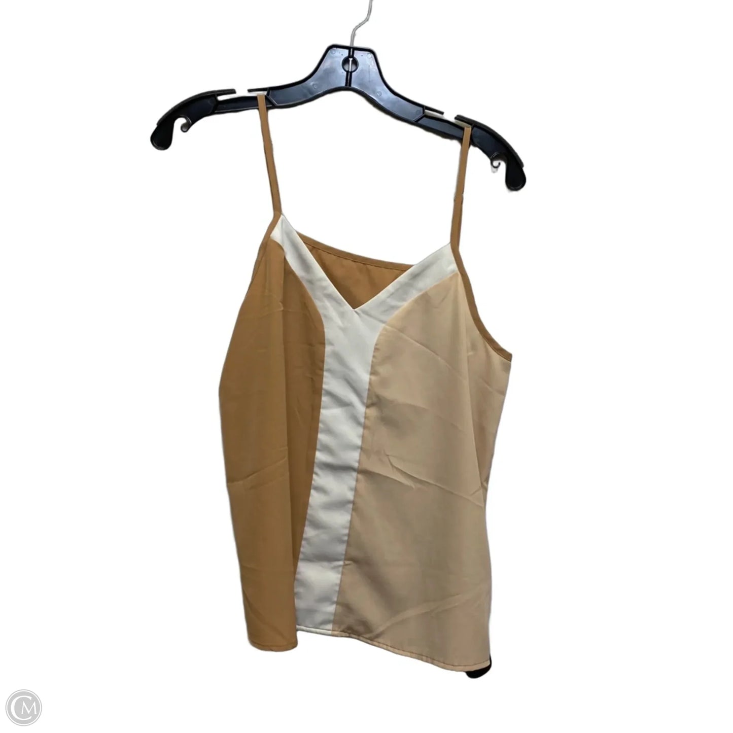 Top Sleeveless By Shein In Tan, Size: S