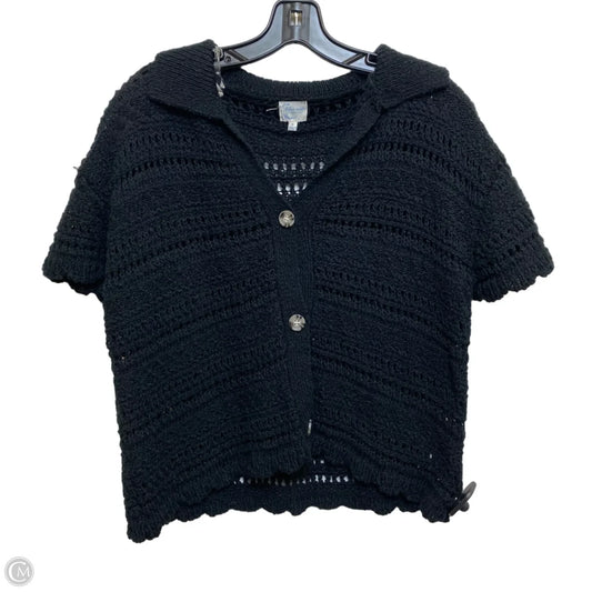 Top Short Sleeve By Francesca's In Black, Size: S