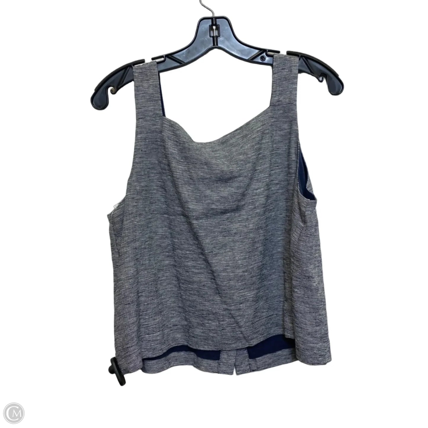 Top Sleeveless By Loft In Blue, Size: M
