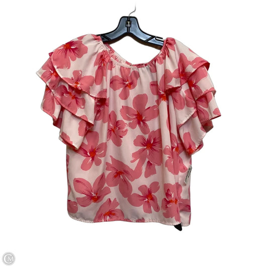 Top Short Sleeve By Alice Blue In Pink, Size: L