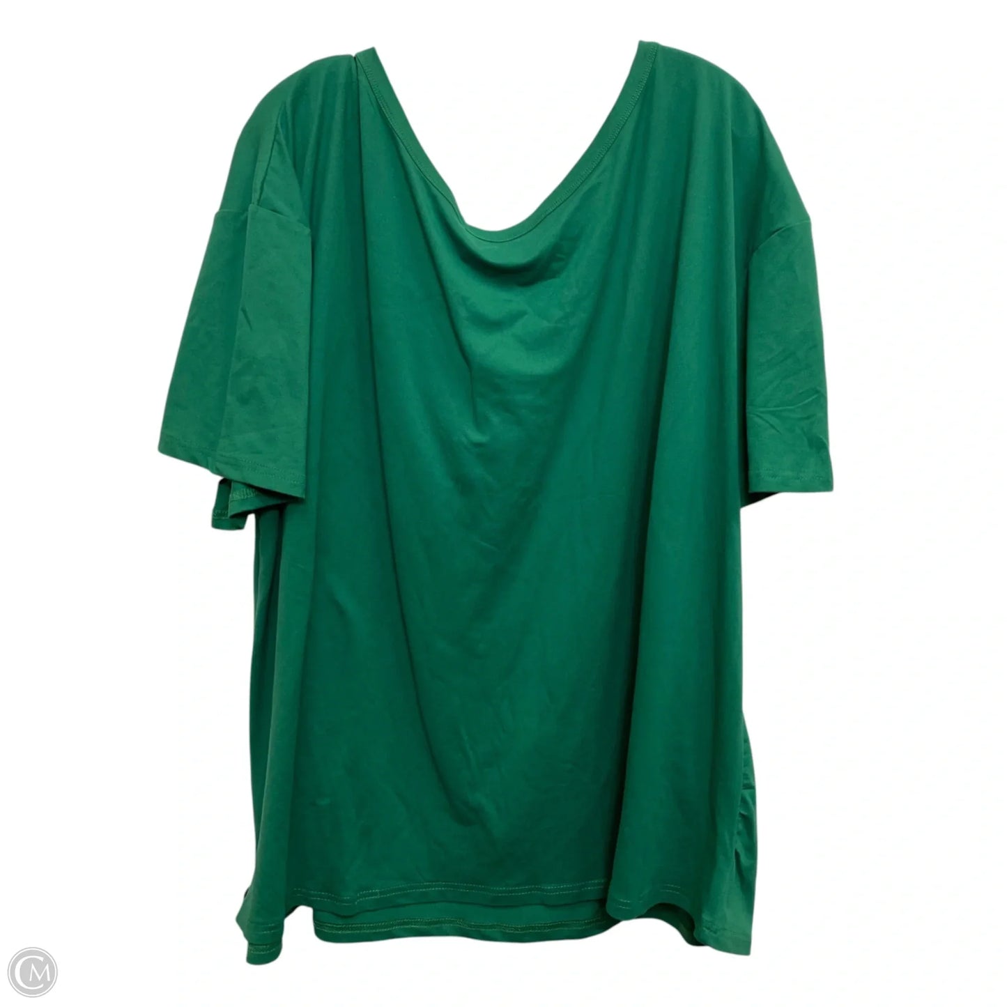 Top Short Sleeve By Shein In Green, Size: 3x
