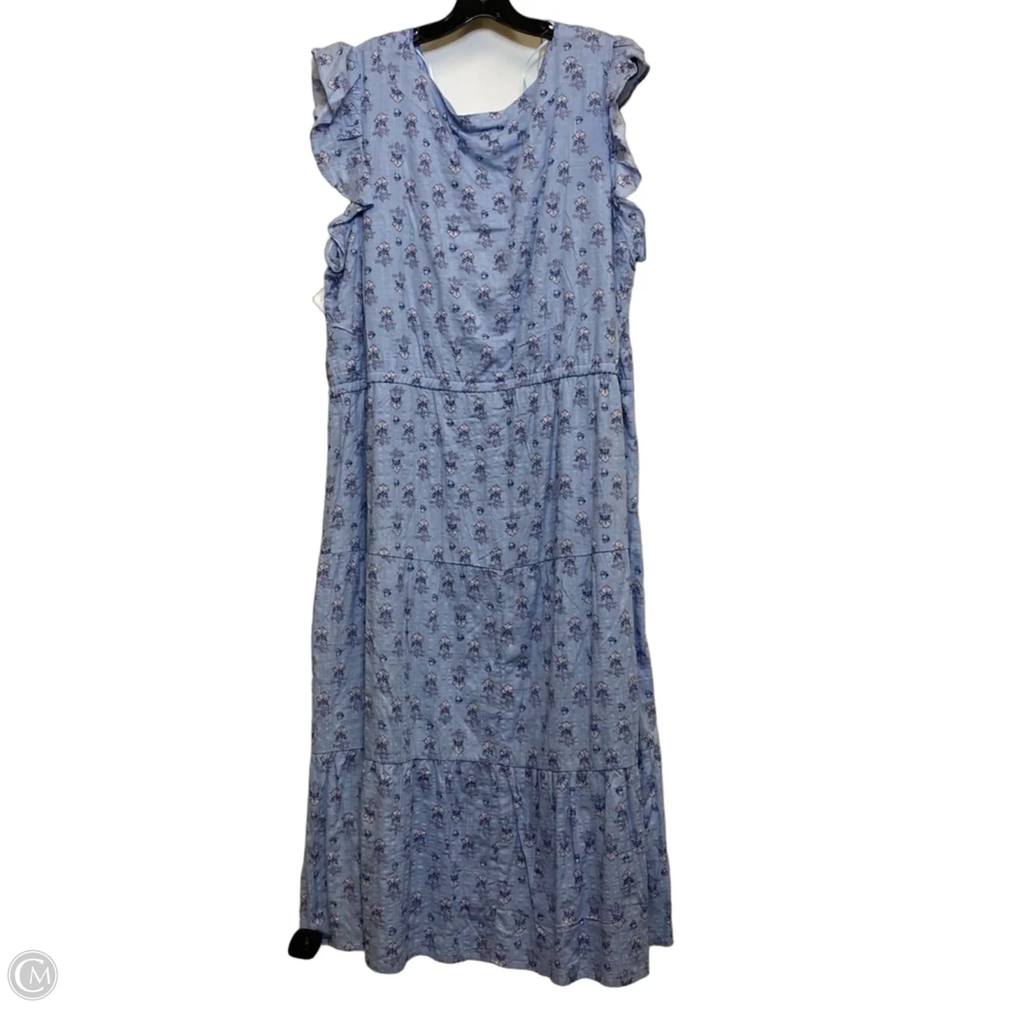 Dress Casual Midi By Lucky Brand In Blue, Size: 3x
