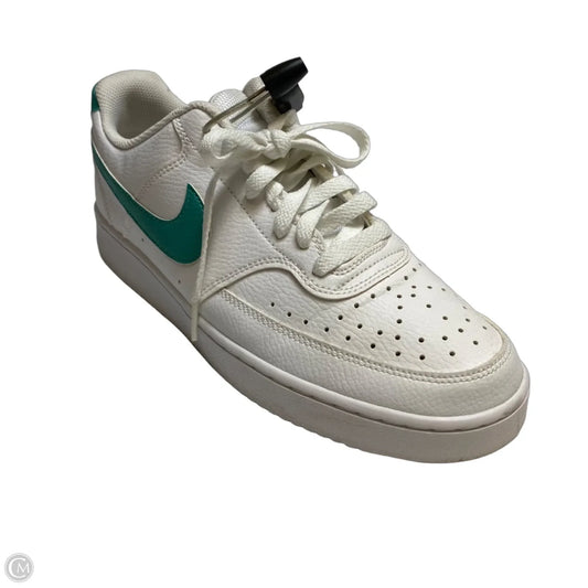 Shoes Sneakers By Nike In Green & White, Size: 11