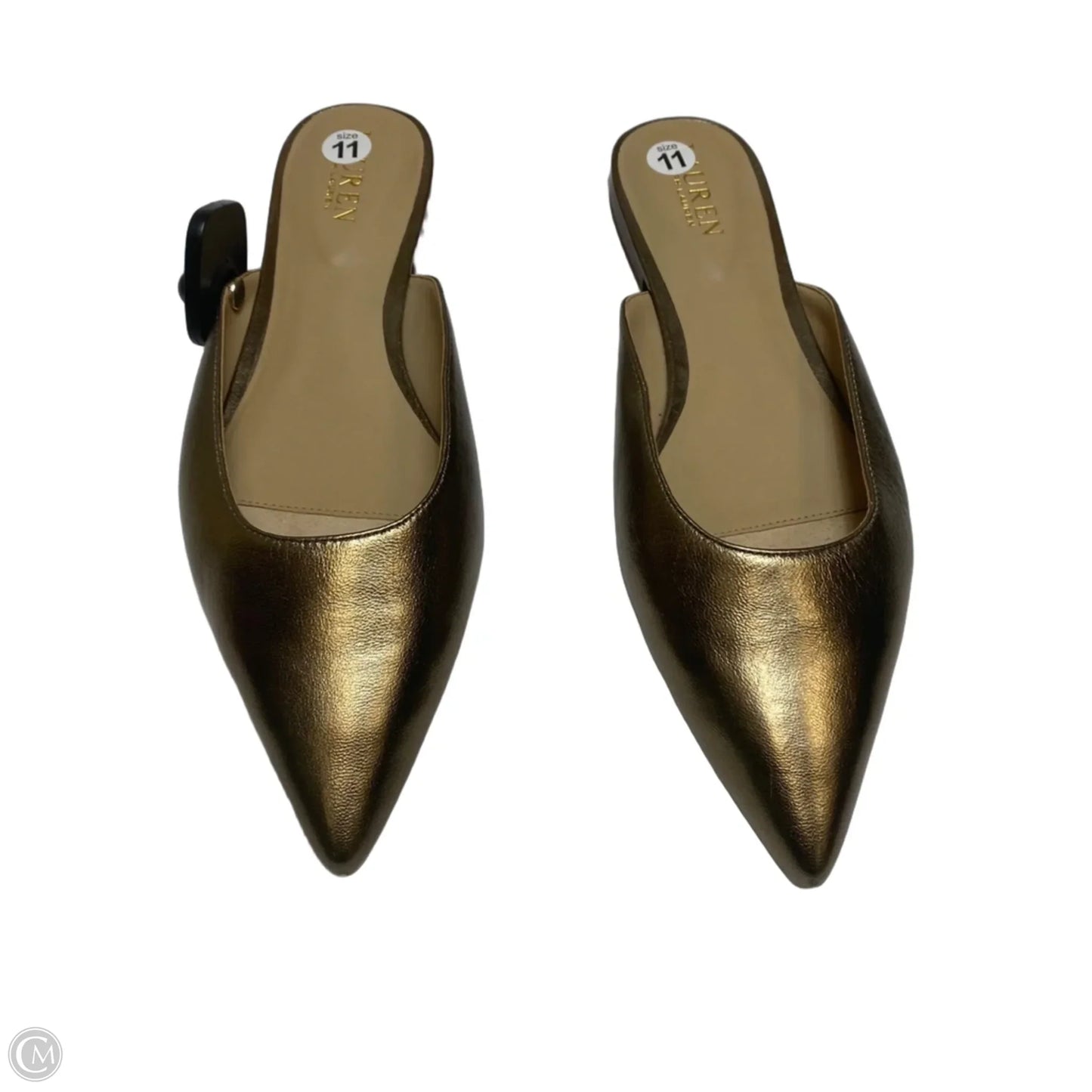 Shoes Flats By Lauren By Ralph Lauren In Gold, Size: 11