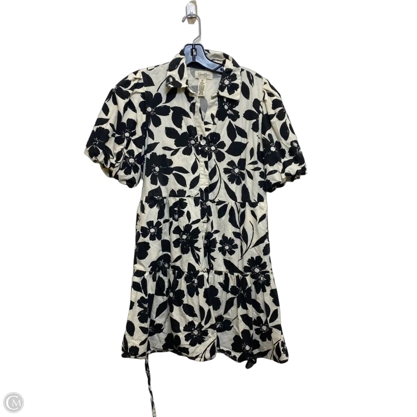 Dress Casual Short By Jessica Simpson In Cream, Size: M