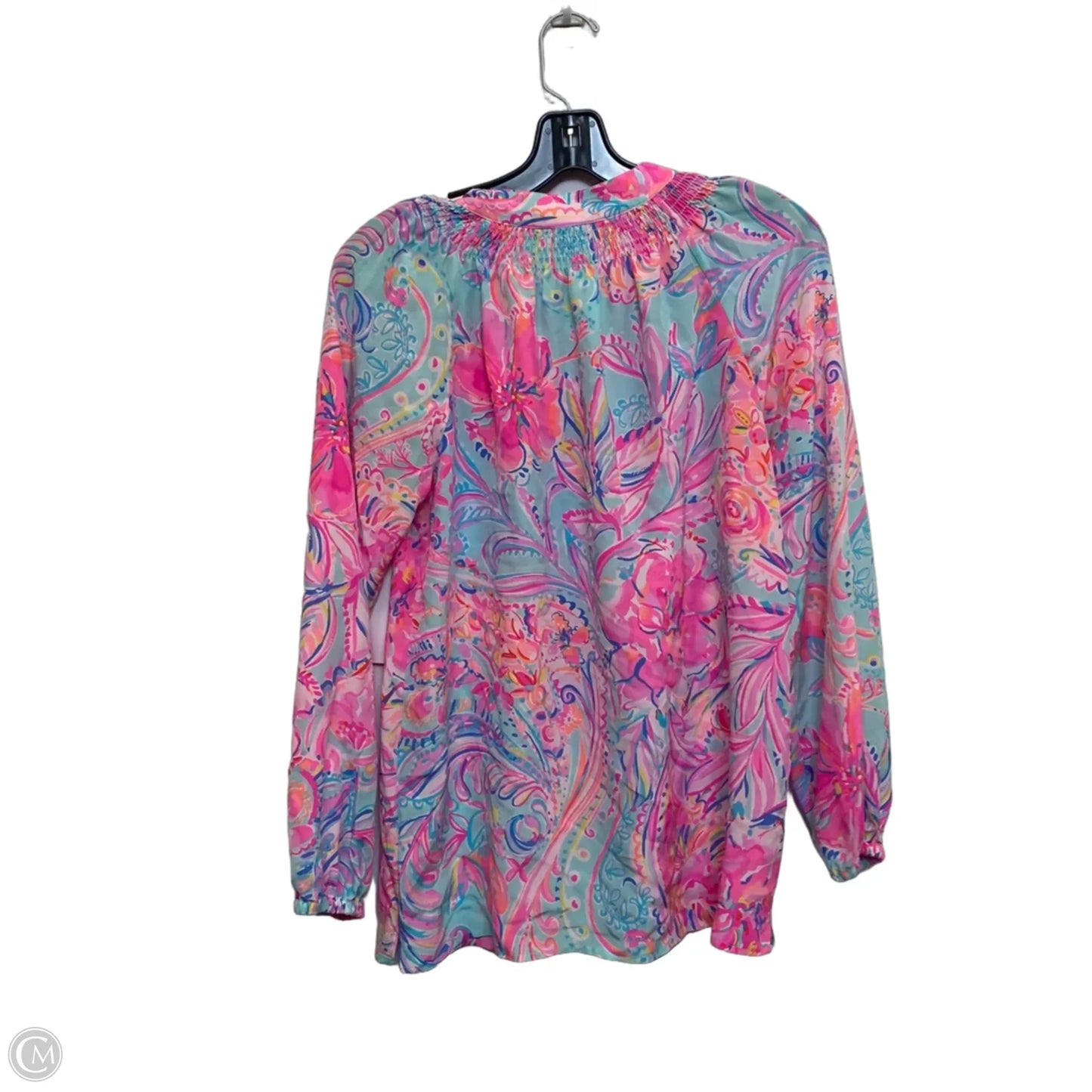 Top Long Sleeve Designer By Lilly Pulitzer In Pink, Size: S