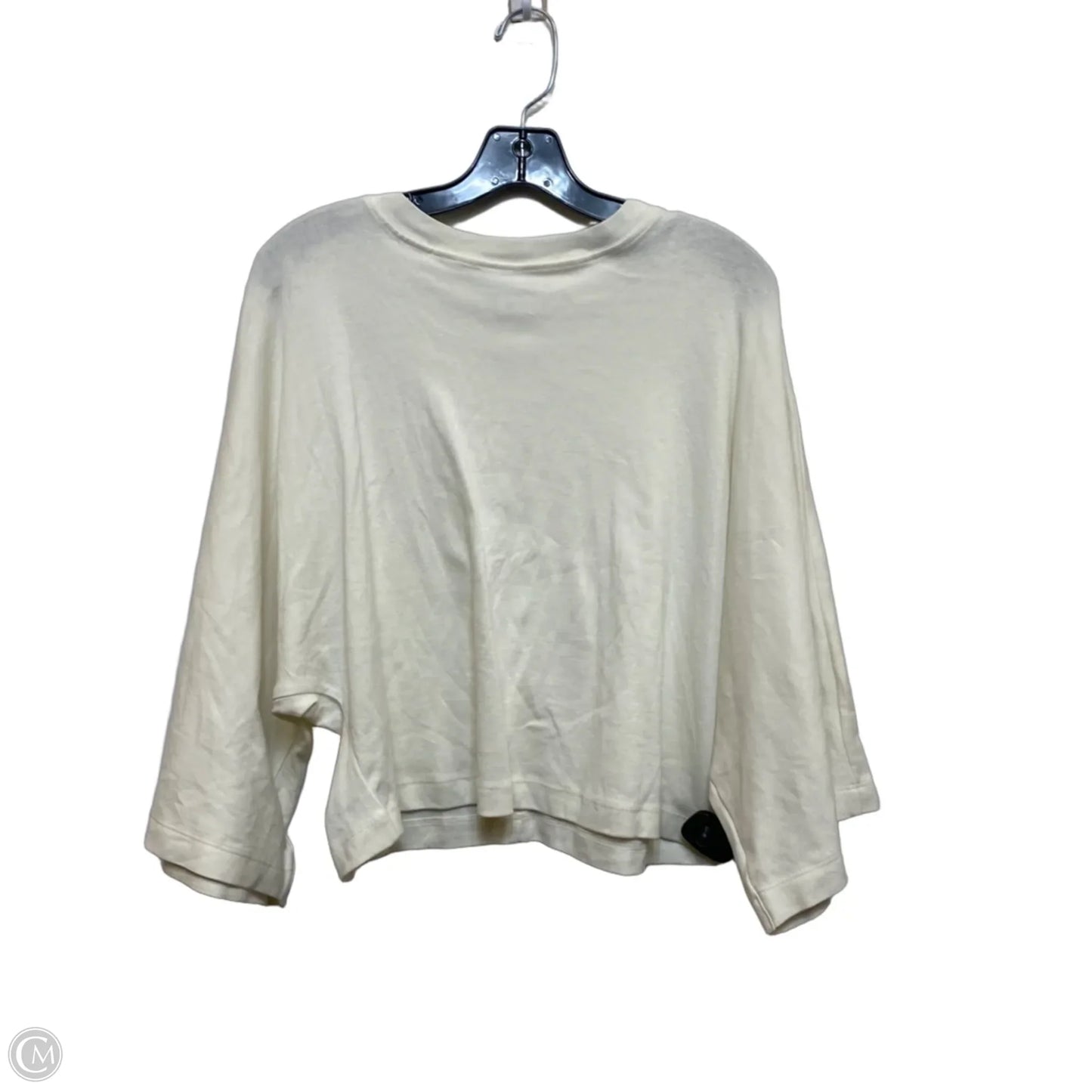 Top Short Sleeve By Topshop In Cream, Size: S