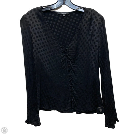 Top Long Sleeve By Madewell In Black, Size: M