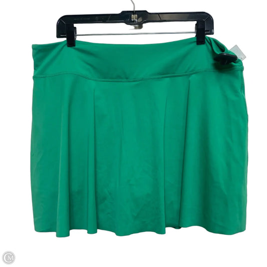 Athletic Skort By Members Mark In Green, Size: Xxl