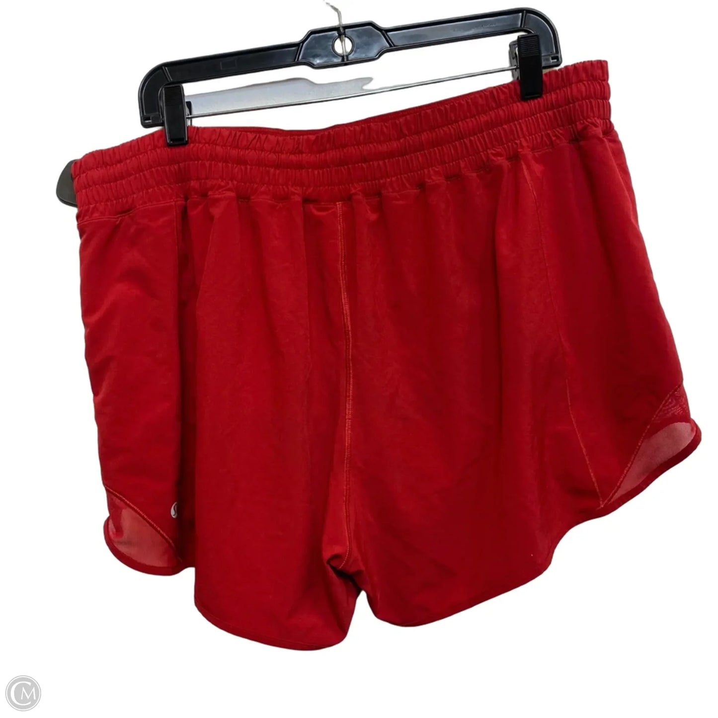 Athletic Shorts Designer By Lululemon In Red, Size: L