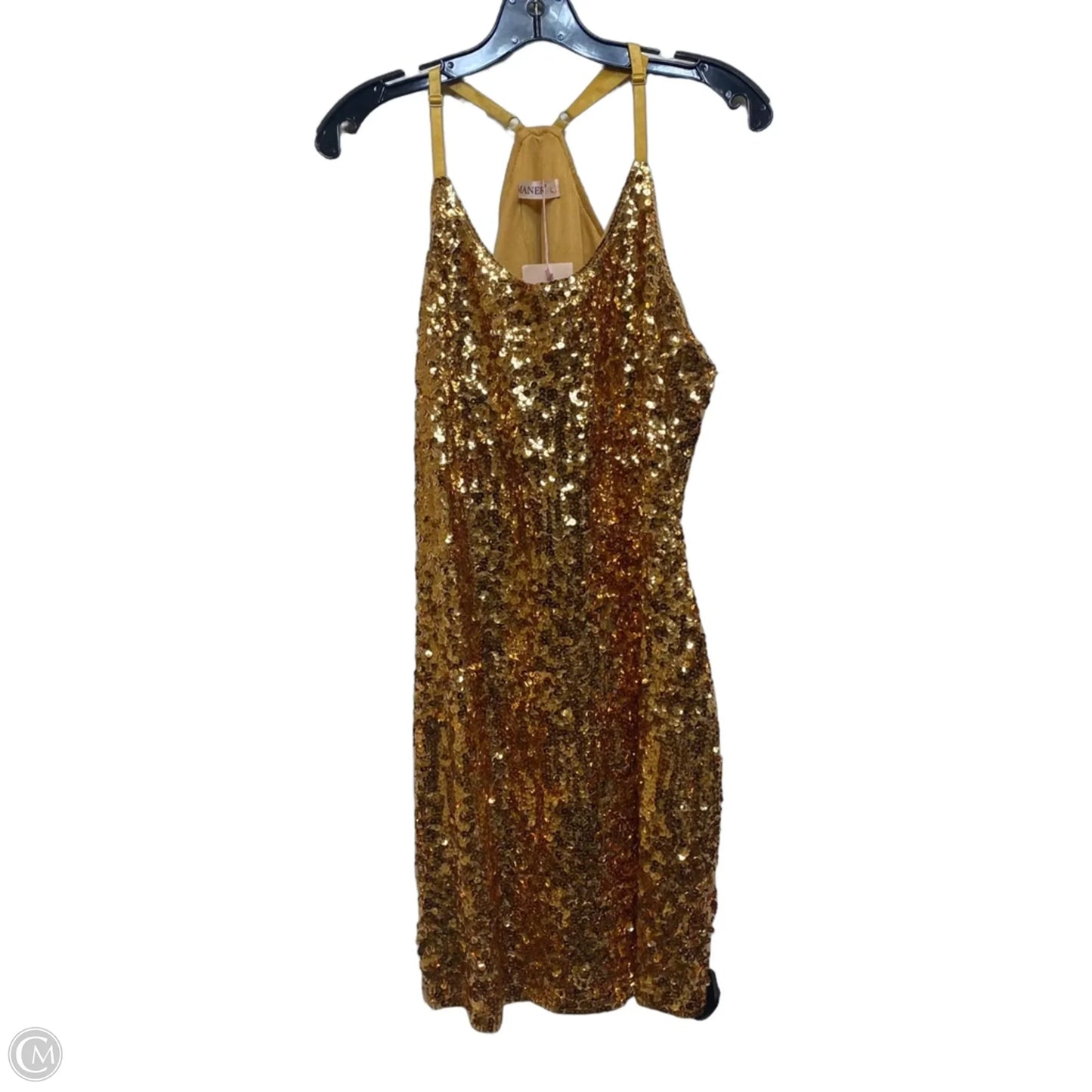 Dress Casual Short By Maner In Gold, Size: L