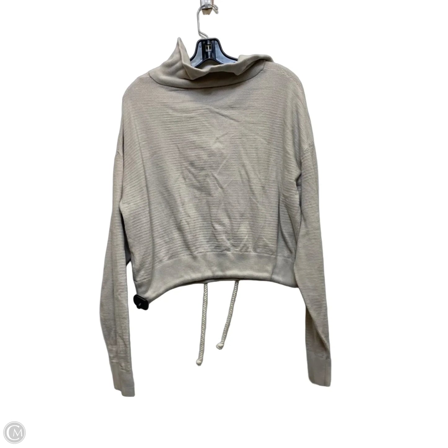 Sweatshirt Collar By Varley In Cream, Size: M