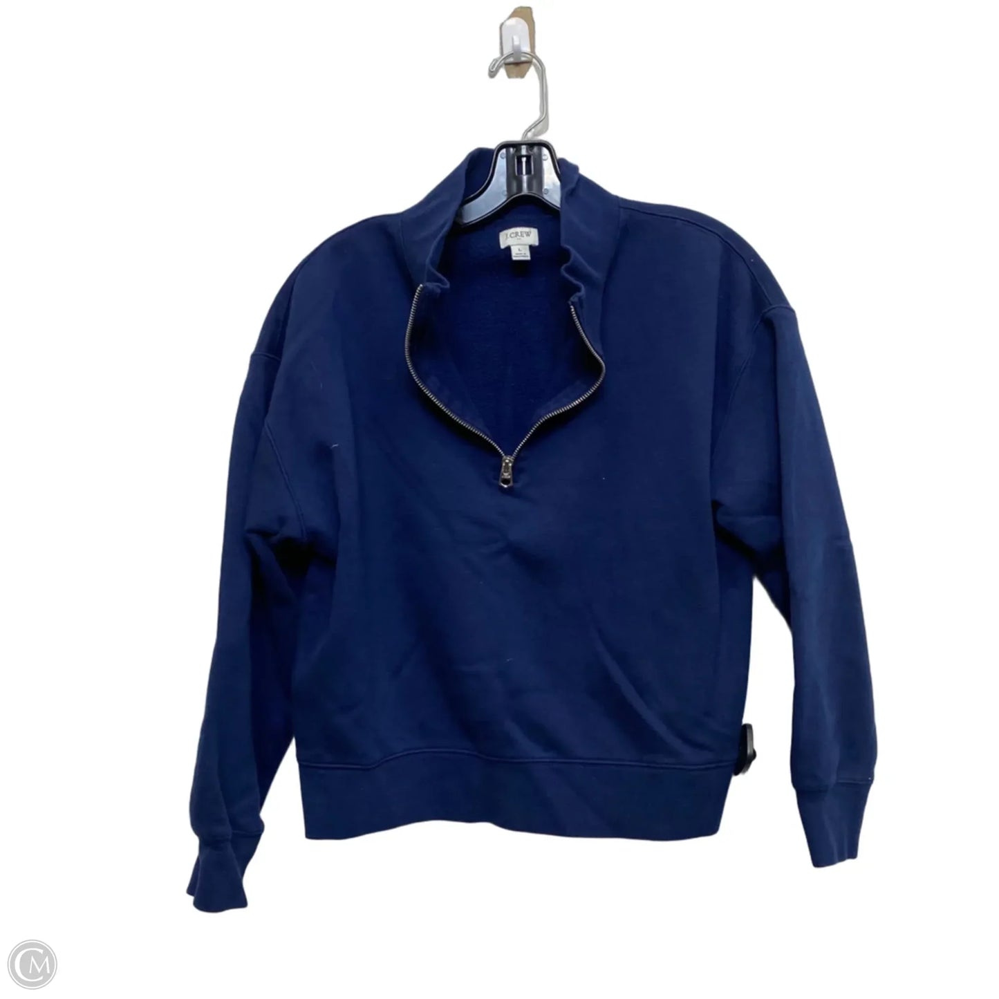 Sweatshirt Collar By J. Crew In Blue, Size: L