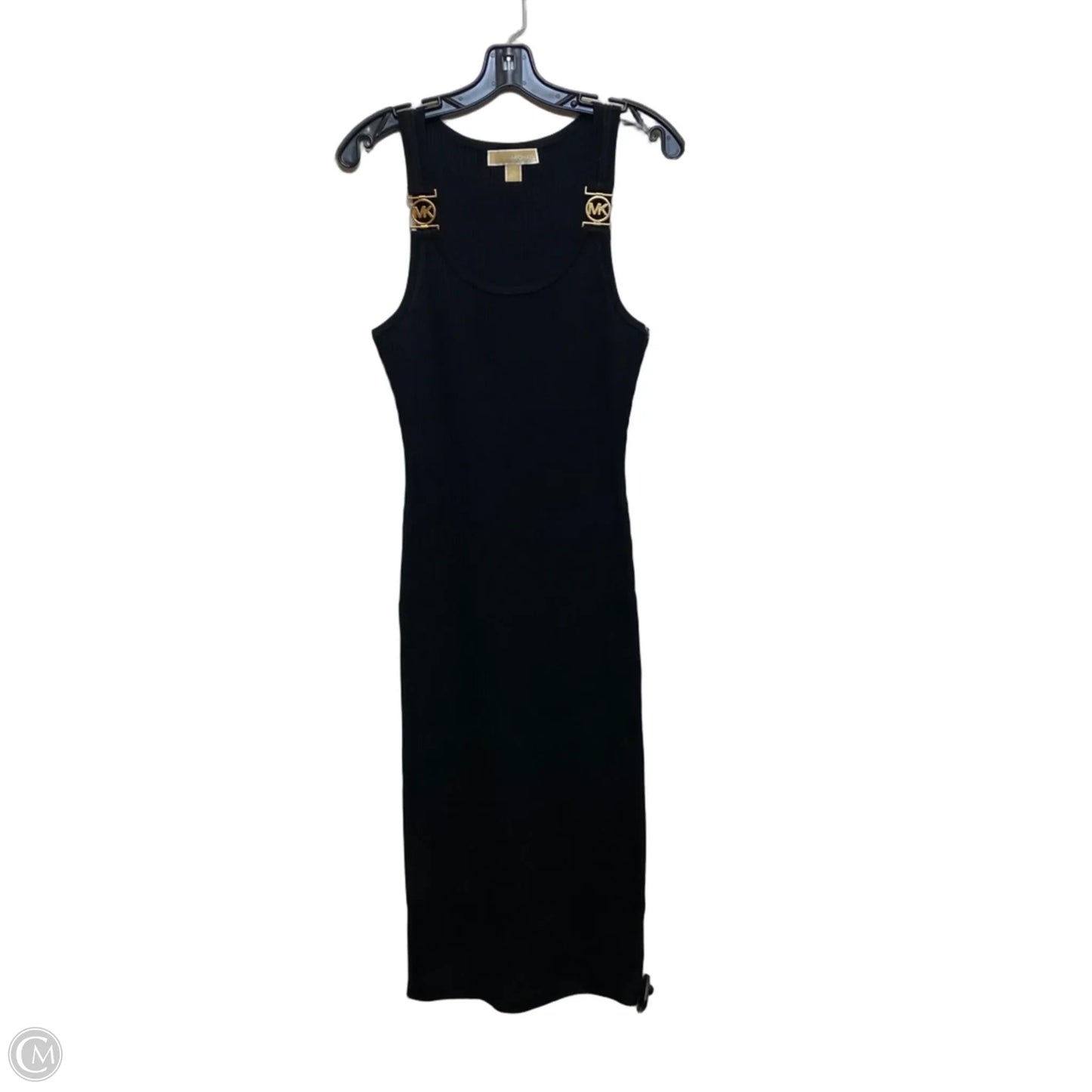 Dress Casual Midi By Michael By Michael Kors In Black, Size: L