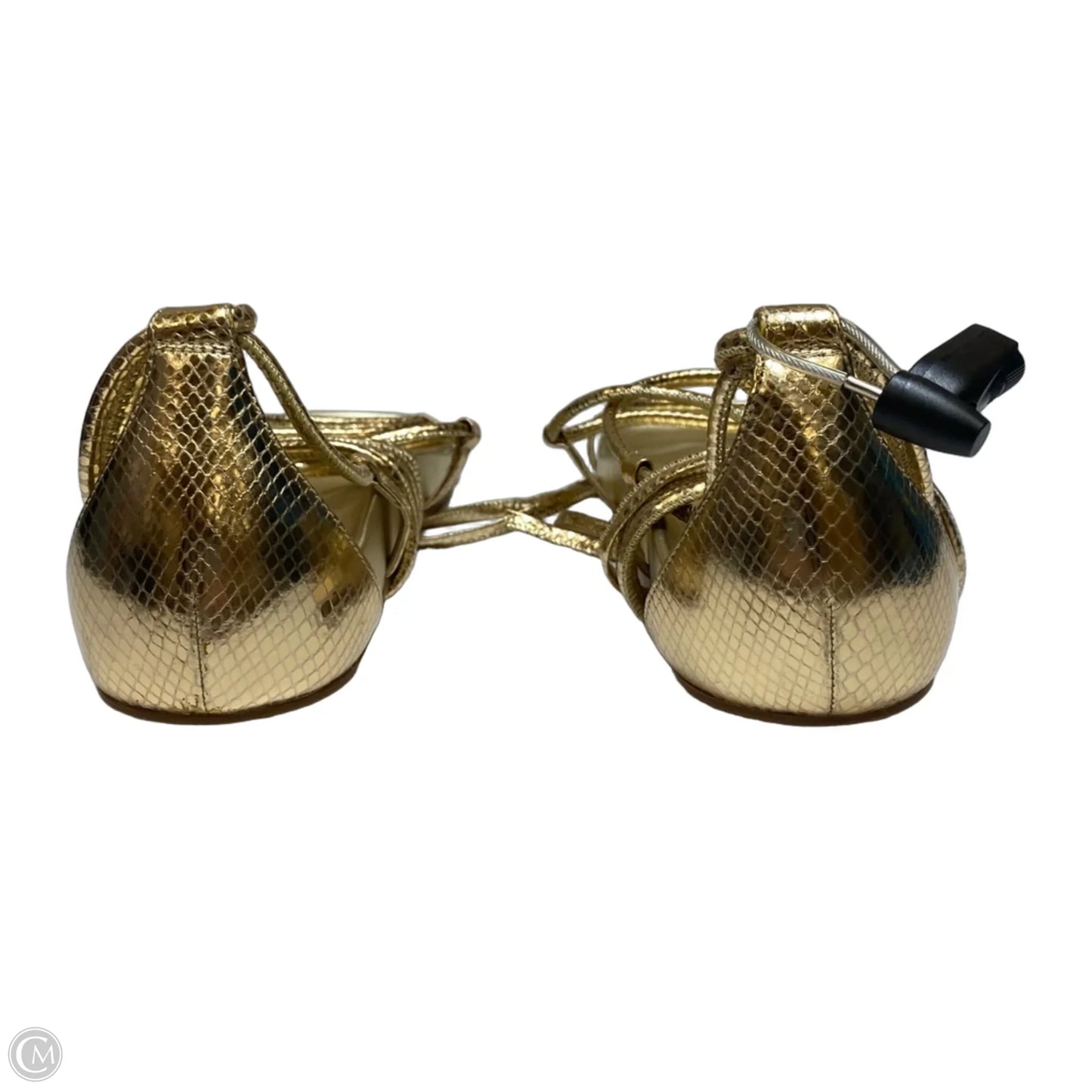 Sandals Flats By Michael By Michael Kors In Gold, Size: 9.5
