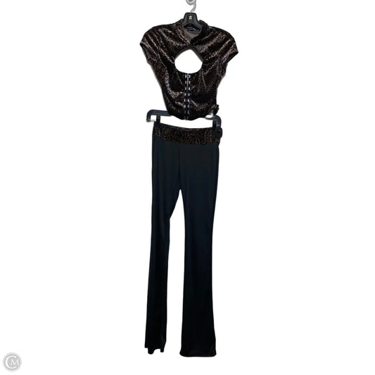 Pants Set 2pc By Fashion Nova In Animal Print, Size: S