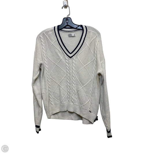Sweater By Hollister In White, Size: Xs