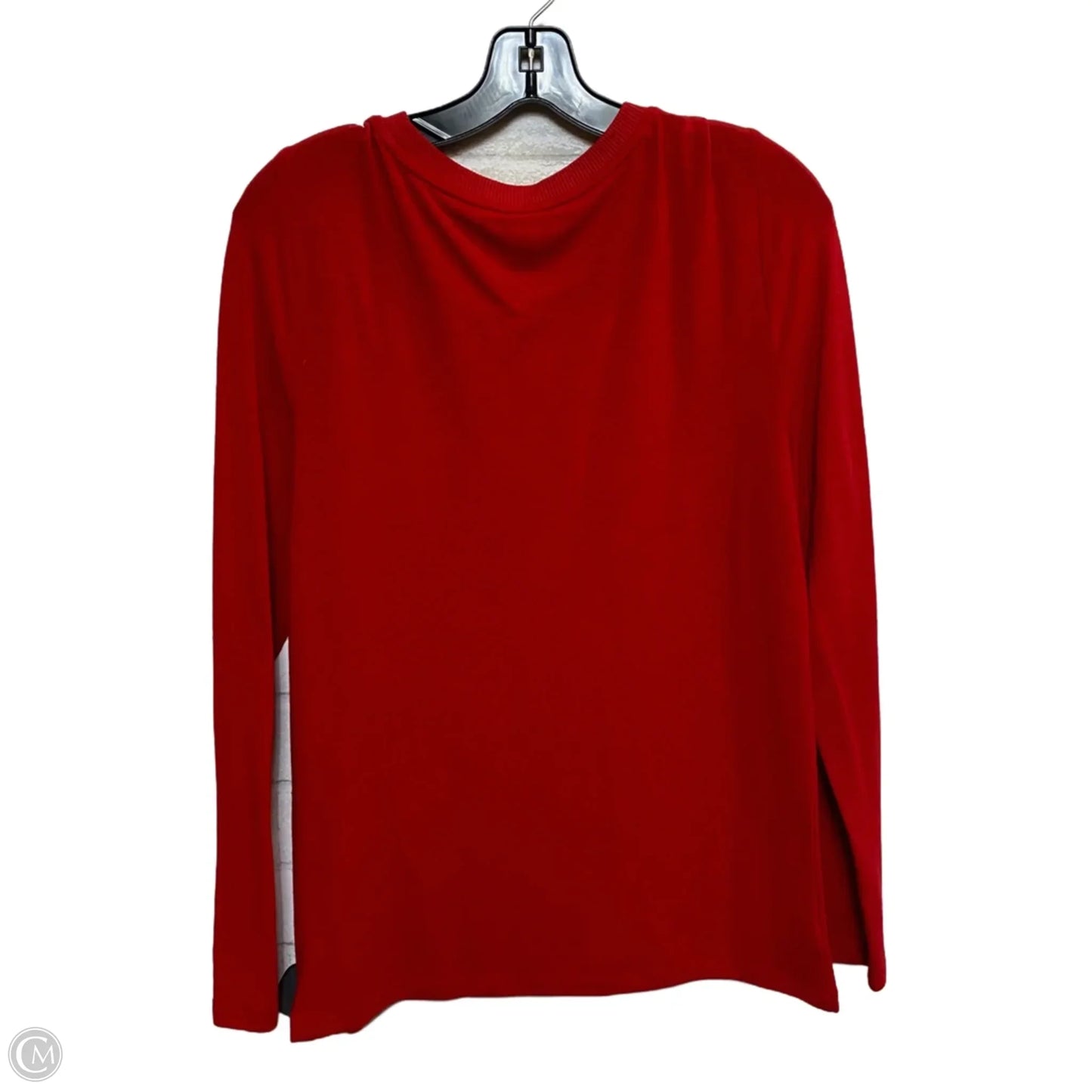 Top Long Sleeve Basic By Loft In Red, Size: Xl
