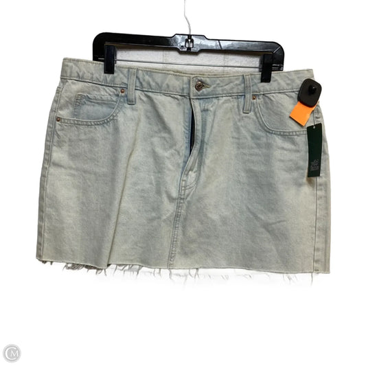 Skirt Mini & Short By Wild Fable In Blue Denim, Size: Xl