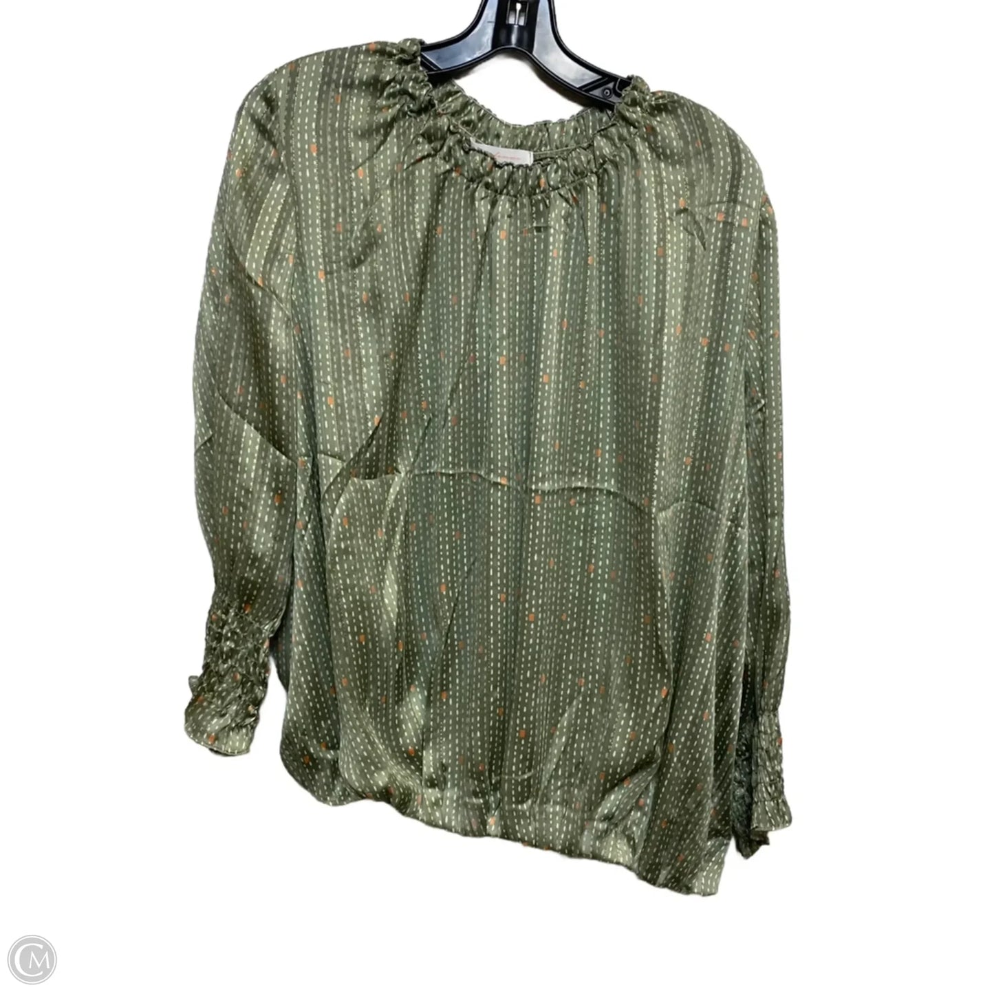 Top Long Sleeve By Ces Femme In Green, Size: M